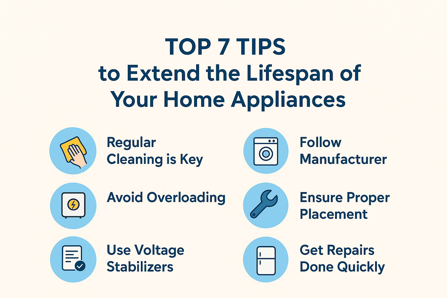 Top 7 Tips for Home Appliances