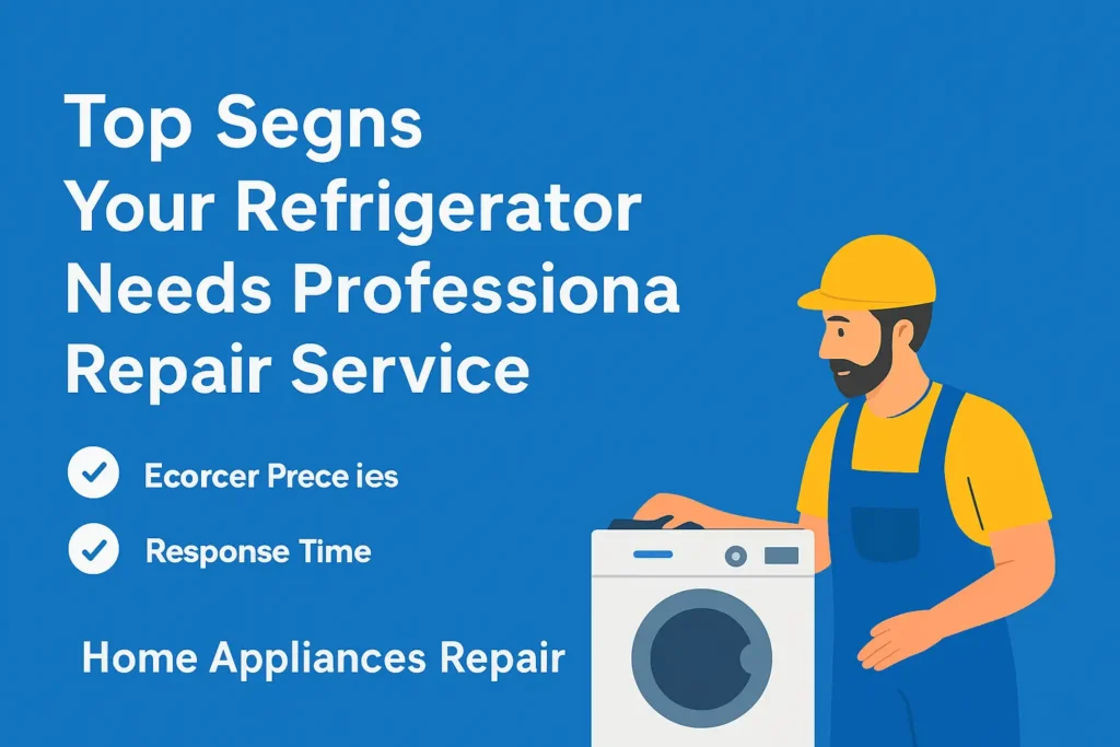 Refrigerator Repair Signs and Technician